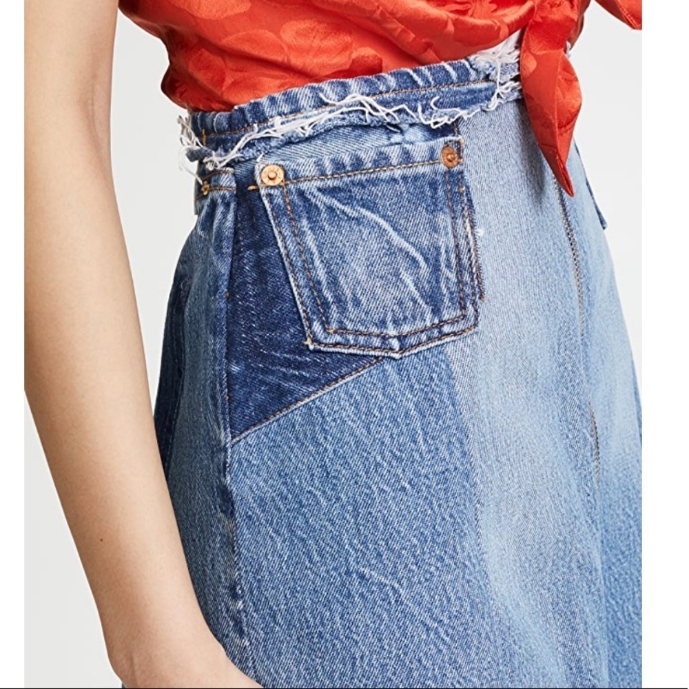 NWOT Re/Done Denim Skirt Size 26 - Picture 10 of 16
